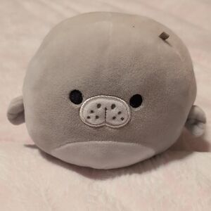 Squishmallow Mini Cute Gray Seal Plush Toy